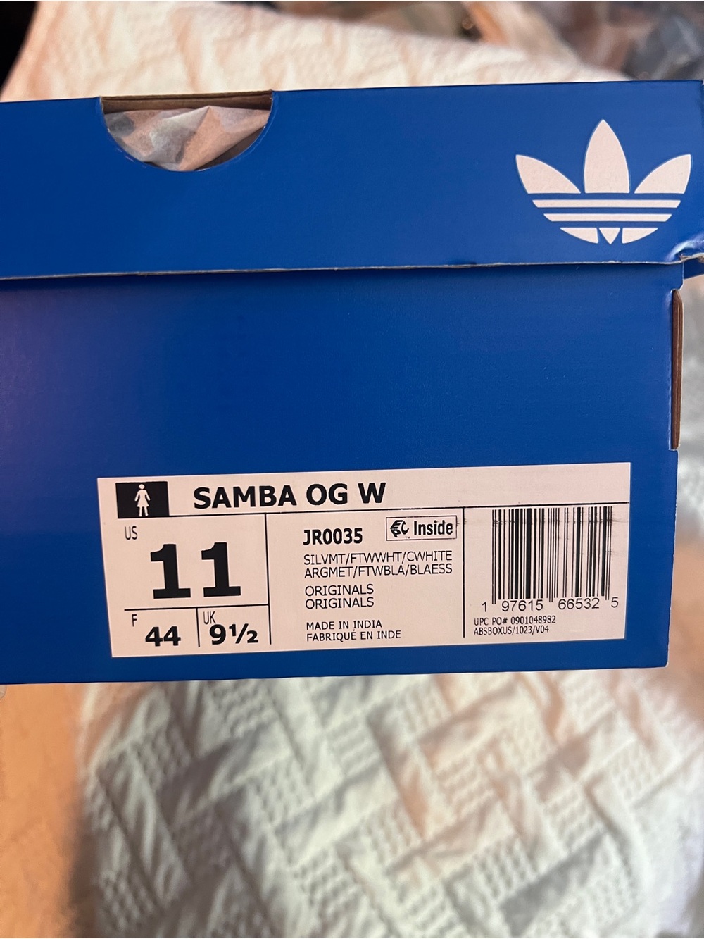 Adidas silver samba women US11 - Picture 2 of 2